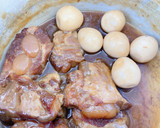 軟骨そーきと即席うずらの煮卵作り方3写真