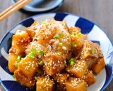 おうち居酒屋。厚揚げと山芋のコロコロ焼き作り方6写真