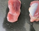子ども大好き♡砂肝（すなずり）にらポン酢作り方1写真