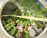 日本酒に合う！野菜もとれるタコわさ☆作り方3写真