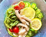 塩レモンほうれん草冷麺作り方6写真