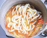 鯖缶と野菜の味噌汁 と 〆うどん作り方10写真
