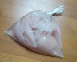 鶏ササミ(胸肉)下処理(娘用)作り方1写真
