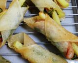 サクッと軽い食感♪巻きワンタン揚げ作り方5写真