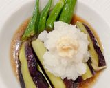 レンチンで茄子とオクラの揚げ出し風作り方6写真