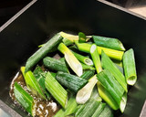 茄子と青ネギの炒め物☆おろしソースがけ作り方3写真