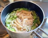 基本！白菜、きのこ、油揚げのお味噌汁作り方6写真