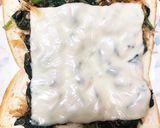 余ったほうれん草のお浸しでチーズトースト作り方5写真