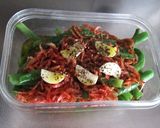 インゲンと小エビのオイル漬け焼き作り方4写真