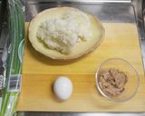 シンプルな塩辛のチャーハン作り方1写真