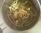 白だしで作る｜玉ねぎ＆えのき、豆のスープ作り方5写真