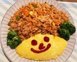乾燥野菜と穀みのりで☆巻かないオムライス作り方7写真