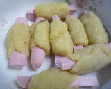 おさかなのソーセージでポテト餅巻き揚げ作り方7写真