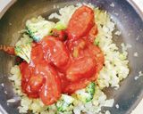 サバ缶とトマト缶のコクうまパスタ作り方2写真