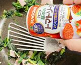 トマト缶とほうれん草とベーコンのパスタ♡作り方3写真