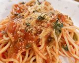 トマト缶とほうれん草とベーコンのパスタ♡作り方6写真