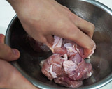 簡単おかず！鶏もも肉とかぼちゃの甘酢炒め作り方4写真