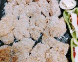 オーブンで！鶏胸肉のカレーパン粉焼作り方3写真