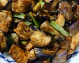 茄子と油揚げの味噌炒め作り方8写真