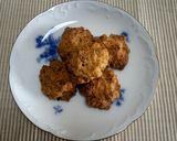 りんごグラノーラ入オートミールパンケーキ作り方8写真