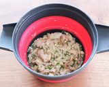 火を使わない★玉ねぎと豚ひき肉のオムレツ作り方3写真
