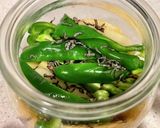 ピーマンと長芋の塩昆布漬け作り方1写真