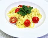 ガーリックオイルのトマト冷製パスタ作り方6写真