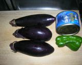 鯖缶＋茄子＋ピーマンのピリ辛油味噌炒め作り方1写真