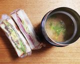 簡単！コーンビーフとチーズ＆卵のサンド♪作り方10写真