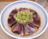 かつおたたきと薬味の冷たい蕎麦作り方5写真
