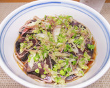 かつおたたきと薬味の冷たい蕎麦作り方6写真
