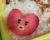 キャラ弁　bt21 TATA作り方3写真
