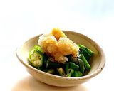 大根おろしと麺つゆでオクラ作り方4写真