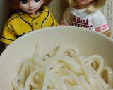 リカちゃん♡うどん(ホルモン鍋〆たらこ)作り方2写真