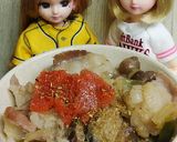 リカちゃん♡うどん(ホルモン鍋〆たらこ)作り方5写真
