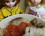 リカちゃん♡うどん(ホルモン鍋〆たらこ)作り方8写真