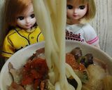 リカちゃん♡うどん(ホルモン鍋〆たらこ)作り方9写真