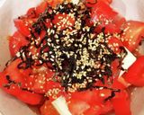 乗せるだけ！トマトと塩昆布の冷奴作り方4写真