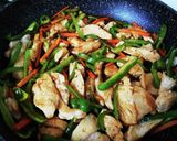 鶏むね肉でチンジャオロース作り方7写真