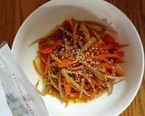 【♪お弁当】きんぴらごぼう（炒めない）作り方9写真