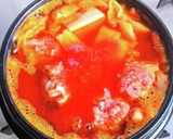 ミートボールのキムチ鍋作り方5写真