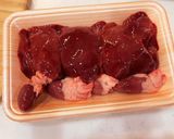 鶏レバーの赤ワイン煮作り方1写真