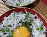 簡単【釜揚げしらす丼】モトイ釜揚げ白魚丼作り方4写真