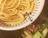 ほたるいかとちんげん菜のチーズパスタ作り方9写真