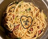 ほたるいかとちんげん菜のチーズパスタ作り方15写真