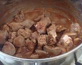 鶏レバーのケチャップ煮　カレー風味作り方3写真