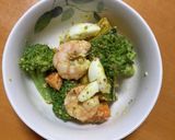 彩り鮮やか！えびと野菜のマスタードサラダ作り方7写真