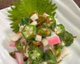 オクラと長芋とめかぶのネバネバ梅和え♪作り方6写真