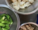 お箸が進む♪長芋とオクラの味噌バター炒め作り方1写真
