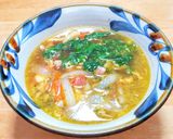 スープセロリとベーコンと卵のスープ作り方7写真